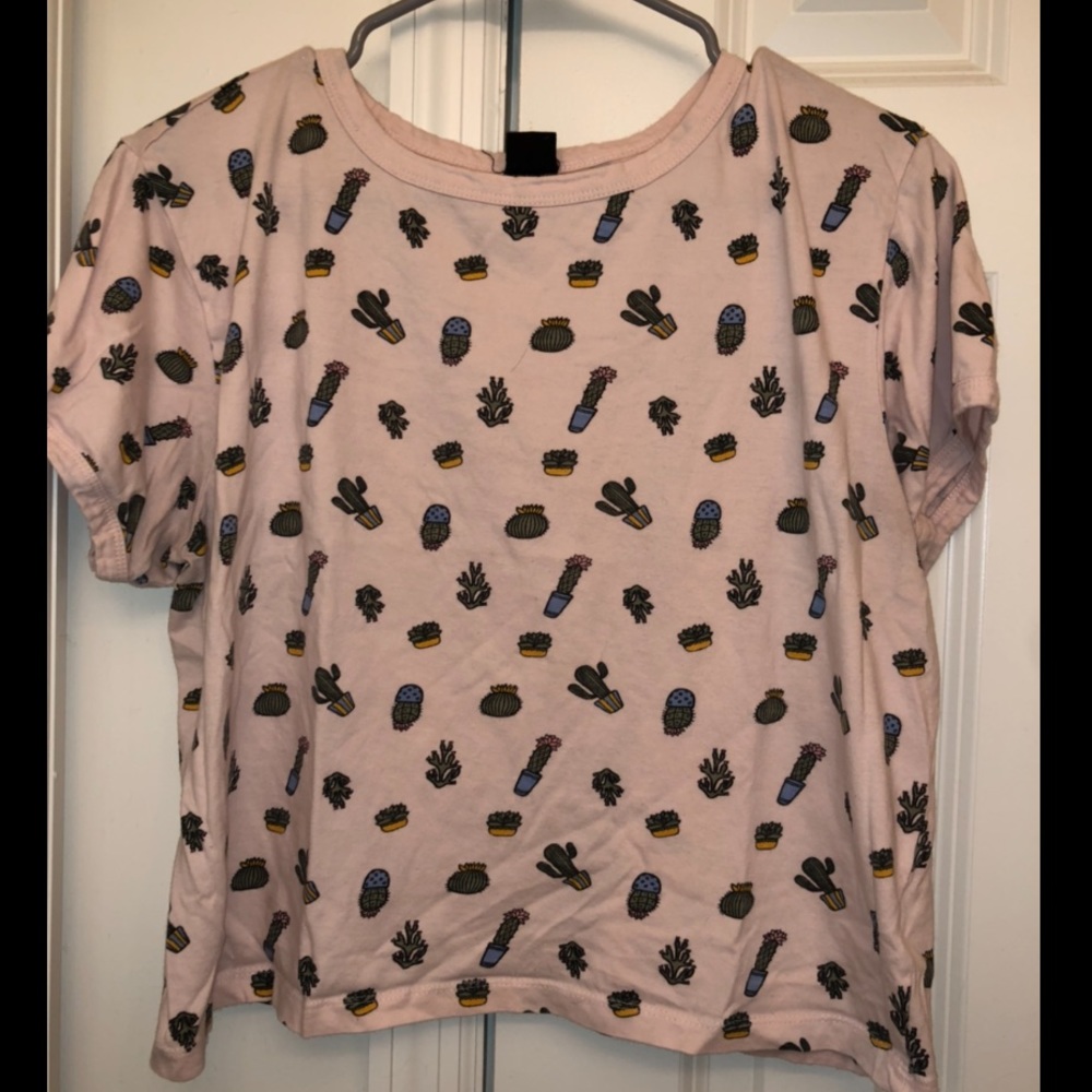 Pink cactus shirt